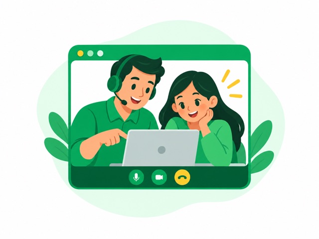 1対1の個別面談のイラスト