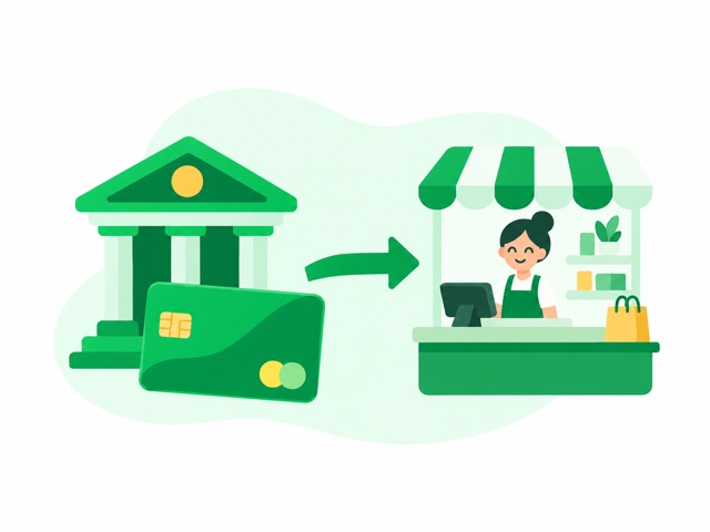 デビットカードのイラスト